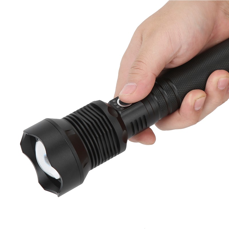 XHP70 9000LM 3 Lighting Modes LED Flashlight USB Strong Light