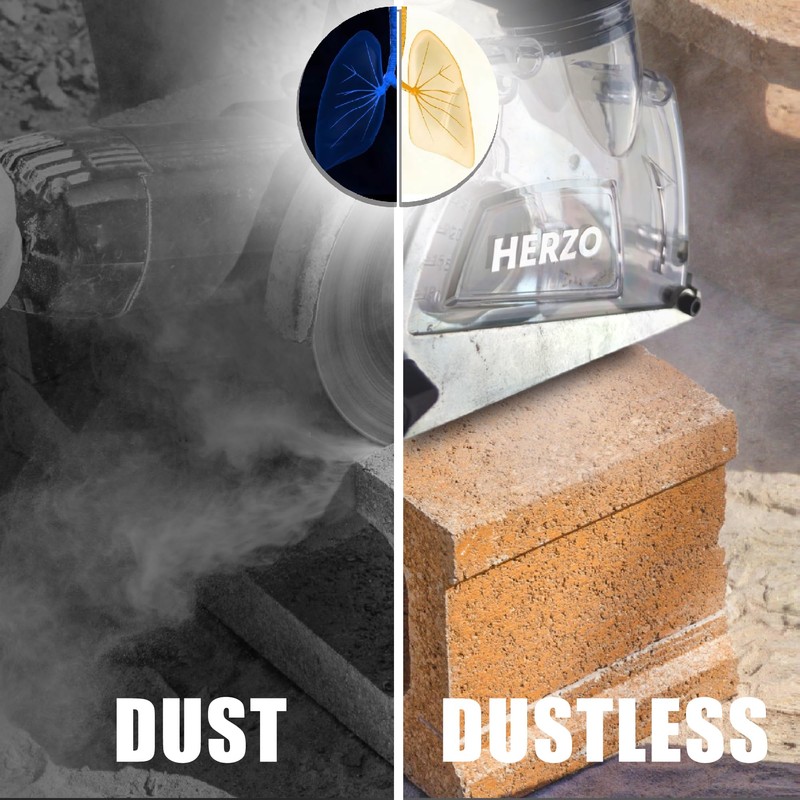 HERZO Dust Extraction Cutting Guard for 115/125mm Angle Grinder