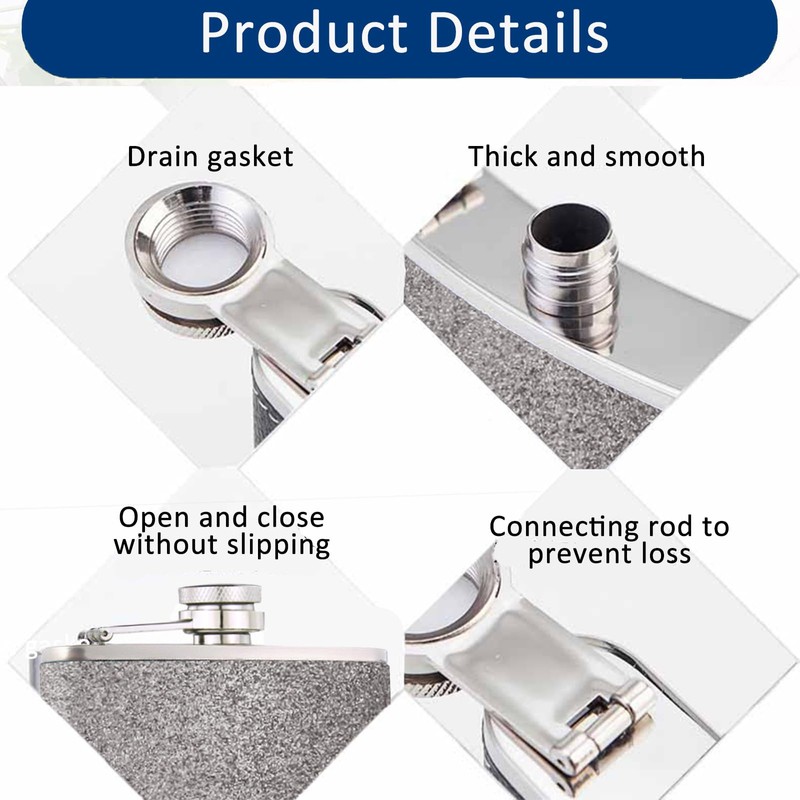 Hip Flask, Hip Flasks for Men, Flask Alcohol, Suitable Hip