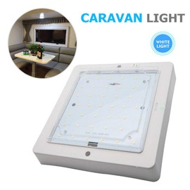 LED Ceiling Light, 12V 9W Car Roof Light, Interior Lamp for Motorhome Caravan Camper RV Trailer Truck Vehicle, White