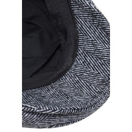 BABEYOND Beret Cap Men's Gatsby Peaked Cap Newsboy Flat Cap Beret Hat, gray