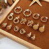 Kakonia 8 Pairs Clip On Earrings for Women Gold Clip