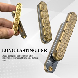 Liameph Adult Fidget Ttoys Metal Fidget Slider Toys Fidget Slider Toys for Adults Fidget Slider Magnetic Slider Toy Stress Relief Decompression Toy Sensory Toy Desk Toy Gift with A Storage Bag