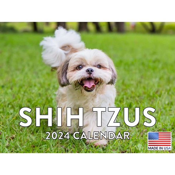 Shih Tzu Calendar 2024 Wall Calander Shitzu Dog Gifts Calender Monthly 12 Month