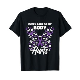Fibromyalgia Awareness Cute Purple - Fibromyalgia Awareness T-Shirt