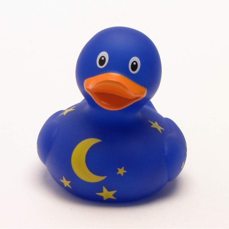 Lilalu 8,5 cm Ente Spielzeug mit Mond und Sterne (Mehrfarbig)