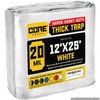 Core Tarps Extreme Heavy Duty 20 Mil Tarp Cover, Waterproof,