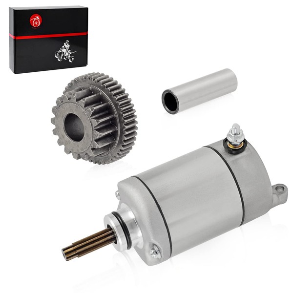 Starter Motor & Gear Reduction Compatible with Honda 2005-2014 TRX400EX