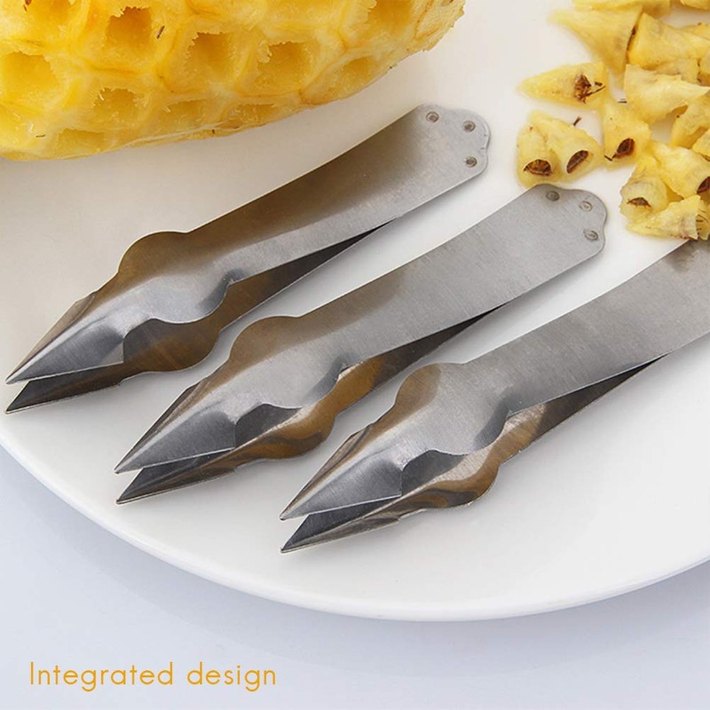 Leikance 2 x Stainless Steel Pineapple Eye Peeler