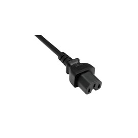 DINIC Power Cable, Warming Device Cable C14 to C15, VDE, Cross Section 0.75 mm² (2.00 m, Black)