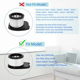 IZ662H IZ682H Filters, Lichelete IZ662H Filters for Shark Rocket Pet Pro IZ662H IZ682H Stick Vacuums, Include 2 Pack HEPA Filter and 4 Pack Foam & 4 Pack Felt Filter Kit