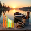 8Pcs Fishing Netting Needle, Repair Net Line Shuttles Rustproof Tools,