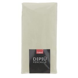 Gabel DiPiù Colore e Benessere Bottom Sheet, Percale 200x175x0.3 cm Linen