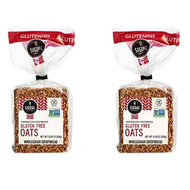 Sigdal Bakeri Gluten Free Wholegrain Crispbread 8.3 Ounce Pack of 2