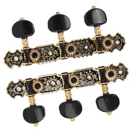 Guitar Machine Heads,Metal Plastic 3L3R Guitar Machine Heads Tuning Keys Pegs Replacement for Acoustic Guitar