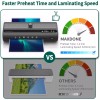 ‎MAXDONE Laminator Machine + 20 Laminating Sheets Teacher A4 Black