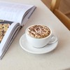 LE TAUCI 6 oz Cappuccino Cups with Saucers, Ceramic Coffee