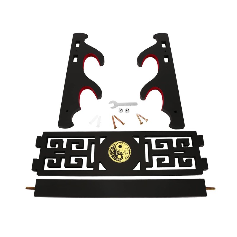 GUIIYLGG Sword Holder Katana Wall Mount - 2-Tier Tai Chi