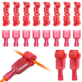 40 Pieces (20 Pairs) Connection Clamps for Robotic Lawnmower Boundary Cable Charging Station, T Branch Connector, Robotic Lawnmower Accessories, Compatible with e.g. Husqvarna, Gardena, Lawn Robot