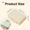 Wopanxye Travel Pill Organizer, 9 Compartments Portable Small Pill Box