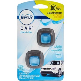 Febreze Aromatizante Auto Caja 8 Paquetes Linen And Sky.