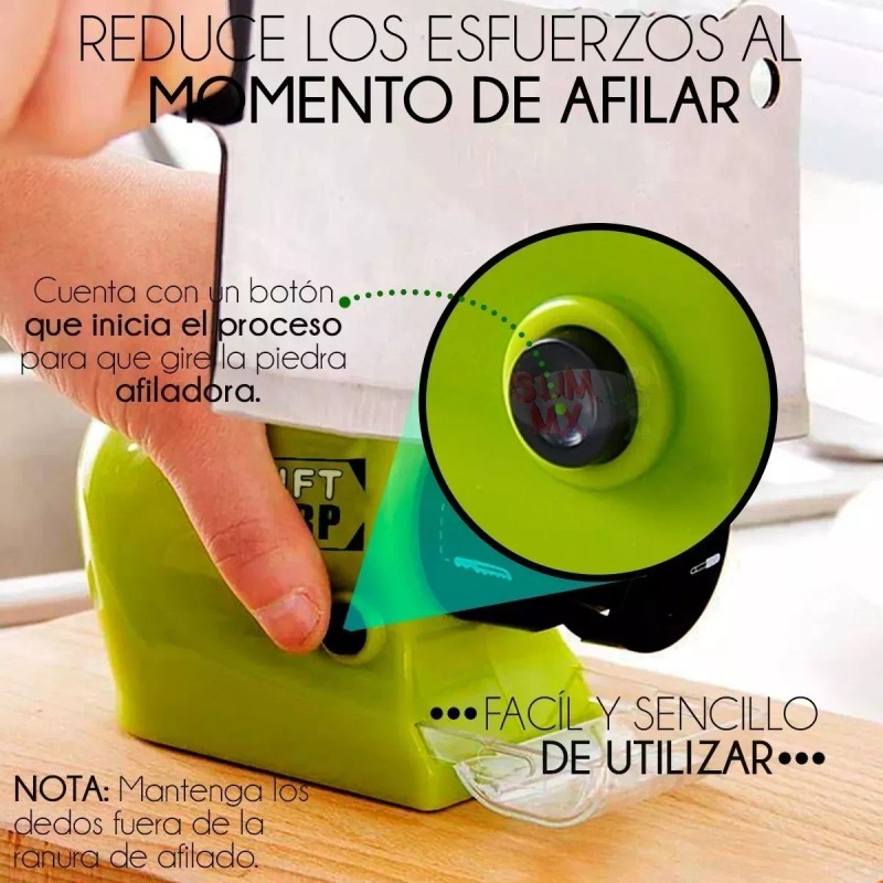 Misorel Afilador De Cuchillos Motorizado Eléctrico Portátil Multi