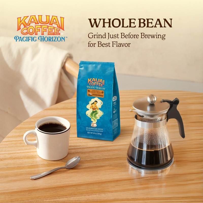 Kauai Coffee Whole Bean Coffee – Smooth, Non-Bitter Medium Roast