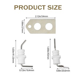 Flame Bar Electrode Kit Fits for Rinnai Tankless Water Heaters for Rinnai Water Heater Replacement (Set of 1)