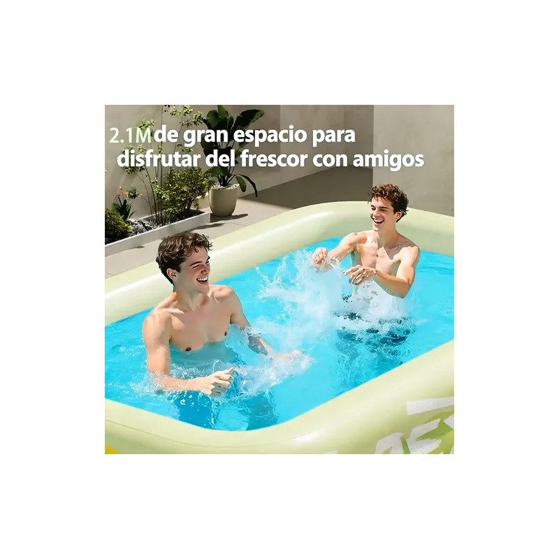 Alberca Inflable Big For Ninos, 210 Cm, Pvc, Dinosaurios