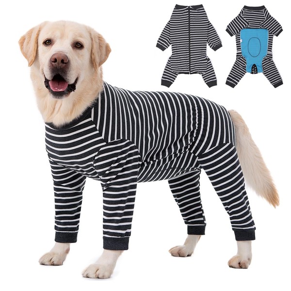 Dog Recovery Suit Full-Zipper After Post-Surgery Large Medium Dogs, Dog