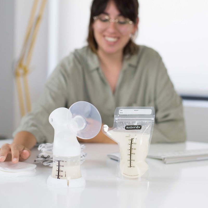 Suavinex Beutel-Speicher-Milch frequenzauswahl, weiß mit Ausgießer x 25