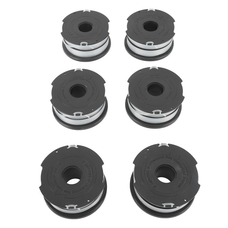 6pcs Weeder Replacement Spool 38.6ft 0.06in String Trimmer Replacement Spool