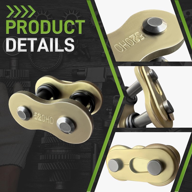 Carbbia 520HV 520 Chain Master Link Connecting Links with O-Ring