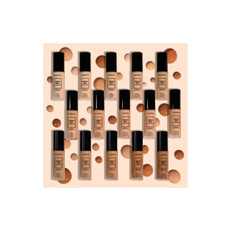 Base De Maquillaje Liquida Moira Complete Wear Foundation