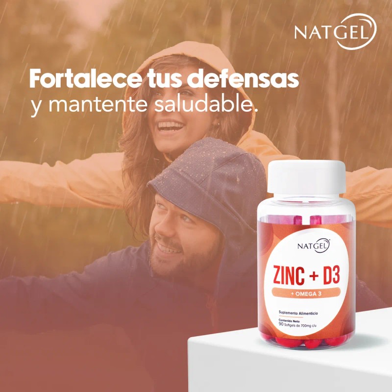 Zinc D3 Con Omega 3 90 Cpsulas De 700 Mg