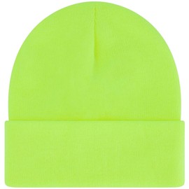 Natureland Beanie Hats for Men and Women – Acrylic Thick Thermal Knit Skull Beanie Winter Hat – Unisex Cuffed Plain Beanie Hat White