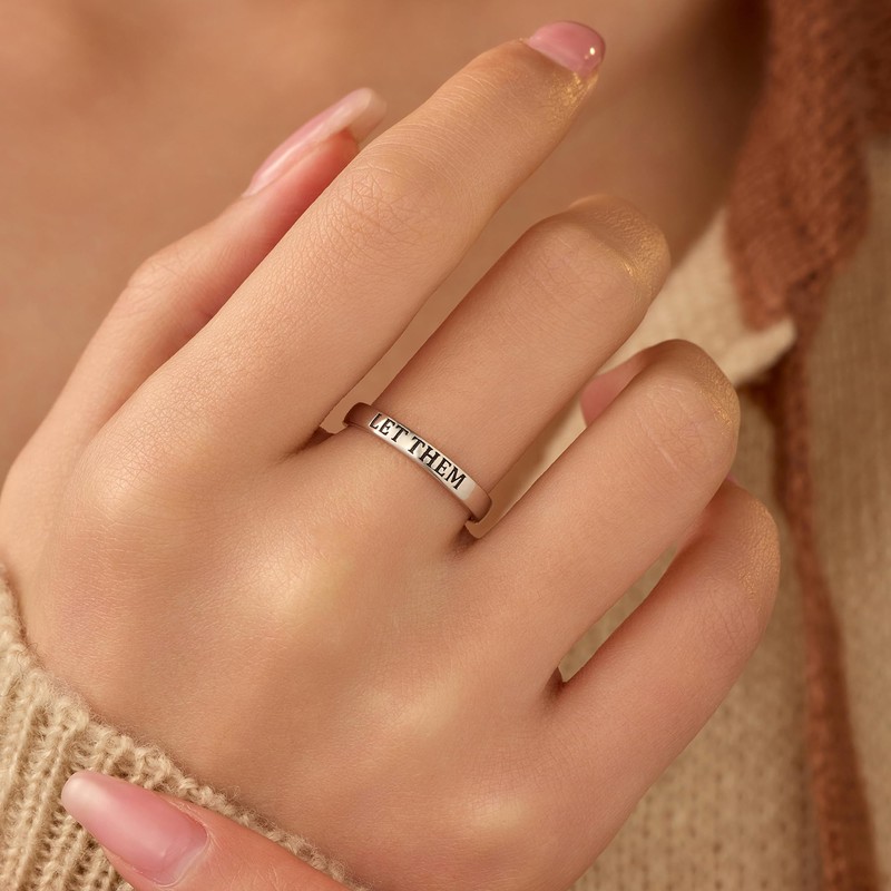 LOVPEPY Let Them Ring,(7, Let Them, Silver)