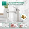 Brushed Nickel Single Handle Bathroom Faucet 1 or 3 Hole