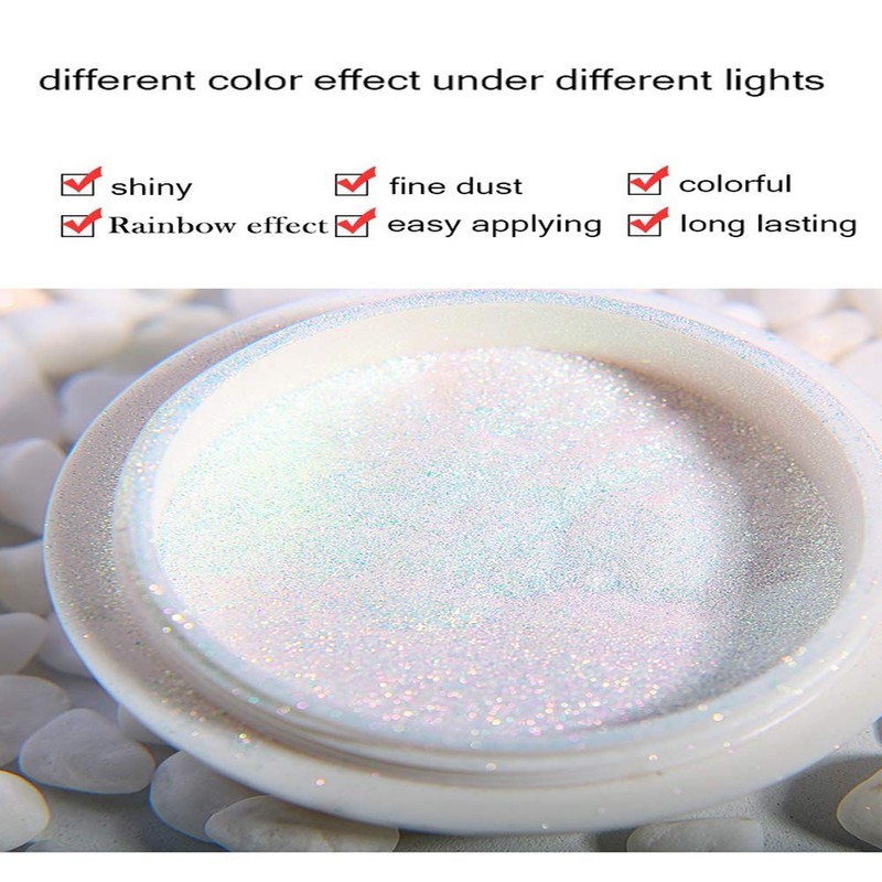 Chrome Pearl Shell Powder Nail Art Glitter Pigment Pearl Powder