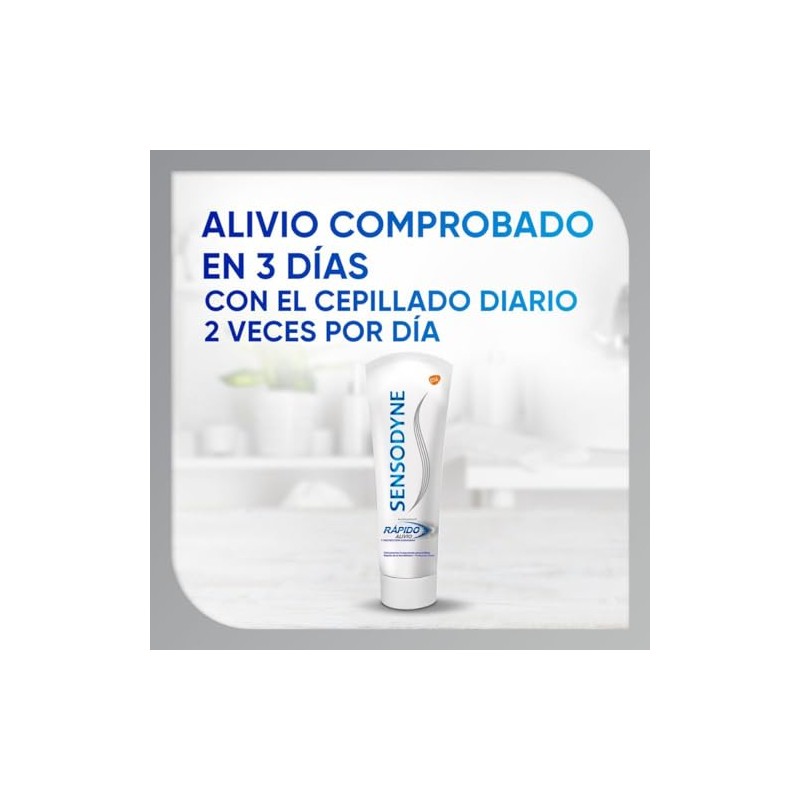 Sensodyne Rápido Alivio Blanqueador Pasta Dental para dientes sensibles, 100g