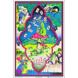 Scorpio Posters Wonderland - Flocked - Blacklight Poster - 23" x 35"