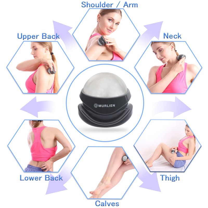 MURLIEN Massage Roller Ball, Tight and Sore Muscles Relief, Manual