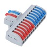 6Pcs DIN Rail Terminal Blocks, Insulated Safety & Reliability, Fast