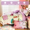 Anibedding Twin Girls Comforter Set, Colorful Gardient Cosmetic Printed Kids