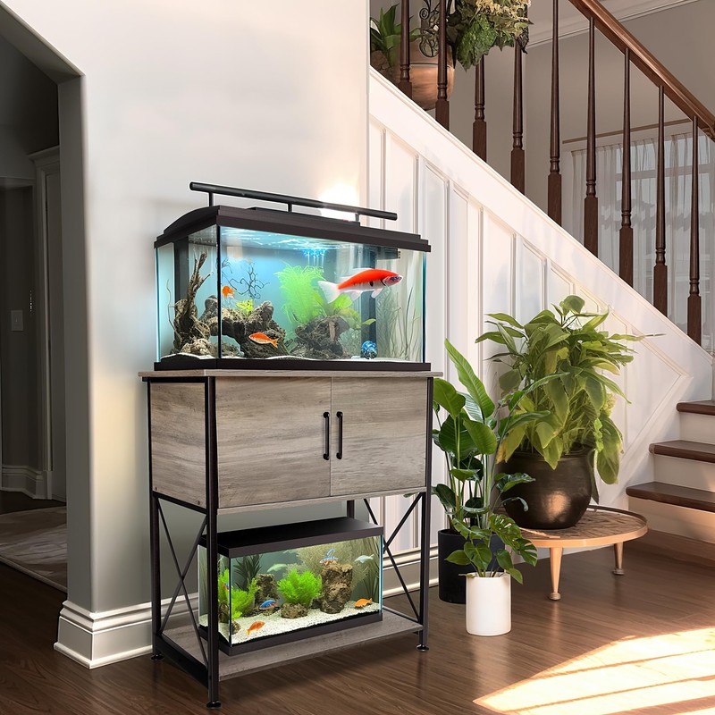 Herture 20-29 Gallon Aquarium Stand Metal Frame Fish Tank Stand