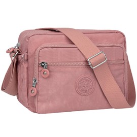 NEWIROVE Women's Cross-Body Bags Shoulder Bags Women Satchel Bag Messenger Bag Cross Over Body Bags Crossbody Bags for Women Lady, Shopping, Working and Travel,Pink