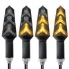 4PCS Universal Motorcycle Turn Signals LED 12V 3 Wire Flowing