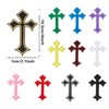 Nicime 11pcs Cross Patches, Iron on/Sew on Cross Applique Patch,