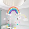 Rainbow Decor, Nursery Decor, Macrame Tapestry Wall Hanging with Felt