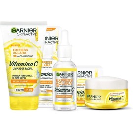 Kit Garnier Express Aclara Serum Crema Gel Vitamina